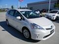 2012 Blizzard White Pearl Toyota Prius v Three Hybrid  photo #2