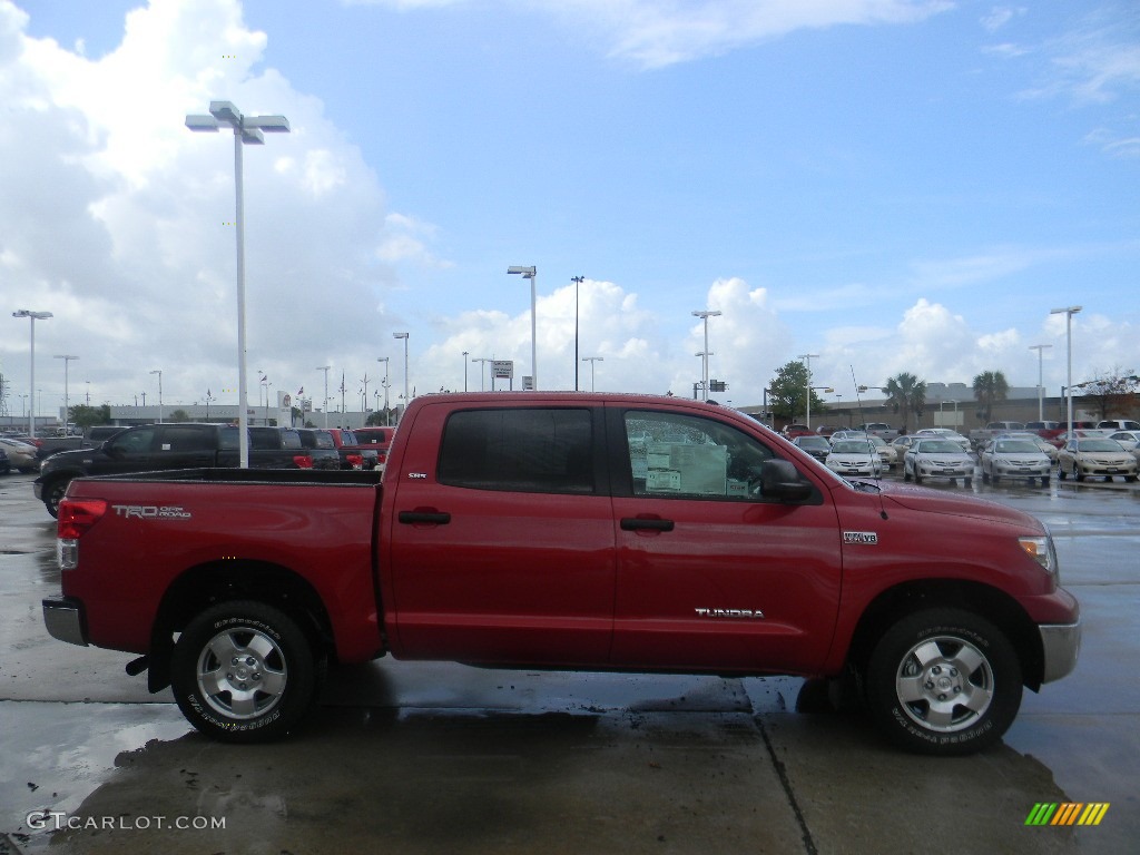 2011 Tundra TRD CrewMax 4x4 - Barcelona Red Metallic / Sand Beige photo #4