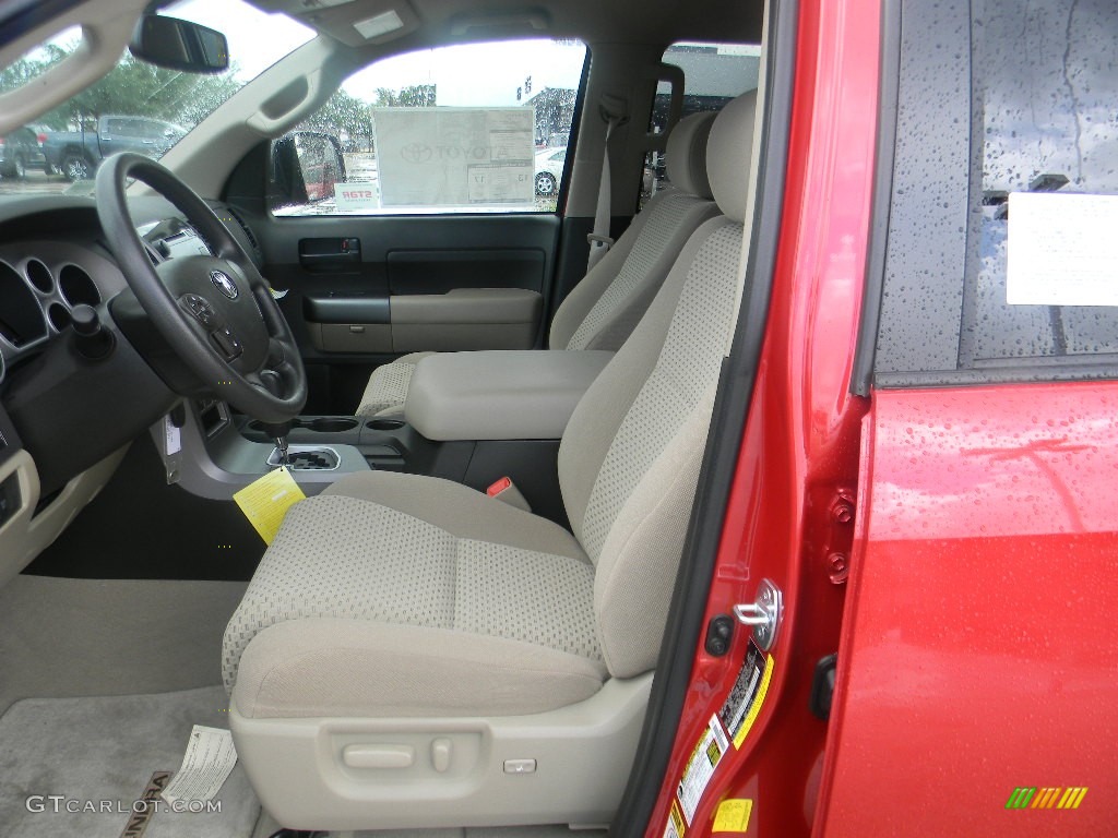 2011 Tundra TRD CrewMax 4x4 - Barcelona Red Metallic / Sand Beige photo #8