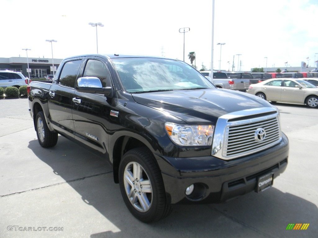 2011 Tundra Limited CrewMax 4x4 - Black / Graphite Gray photo #3