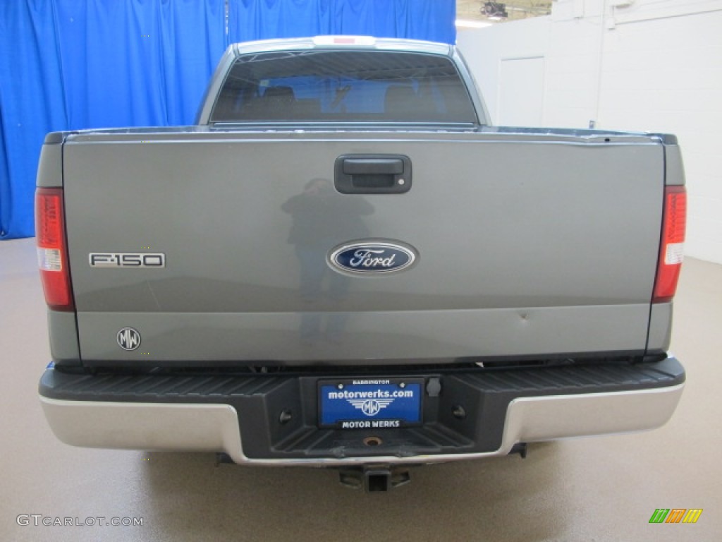 2004 F150 XLT SuperCab - Dark Shadow Grey Metallic / Tan photo #7