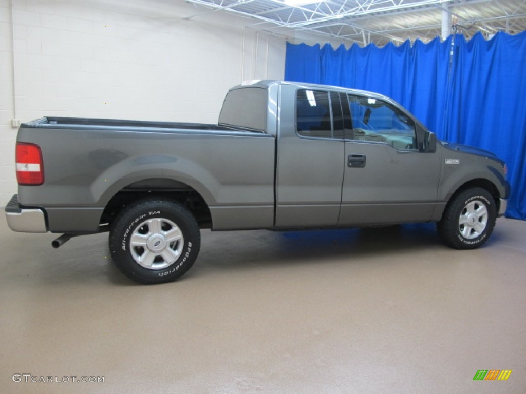 2004 F150 XLT SuperCab - Dark Shadow Grey Metallic / Tan photo #10