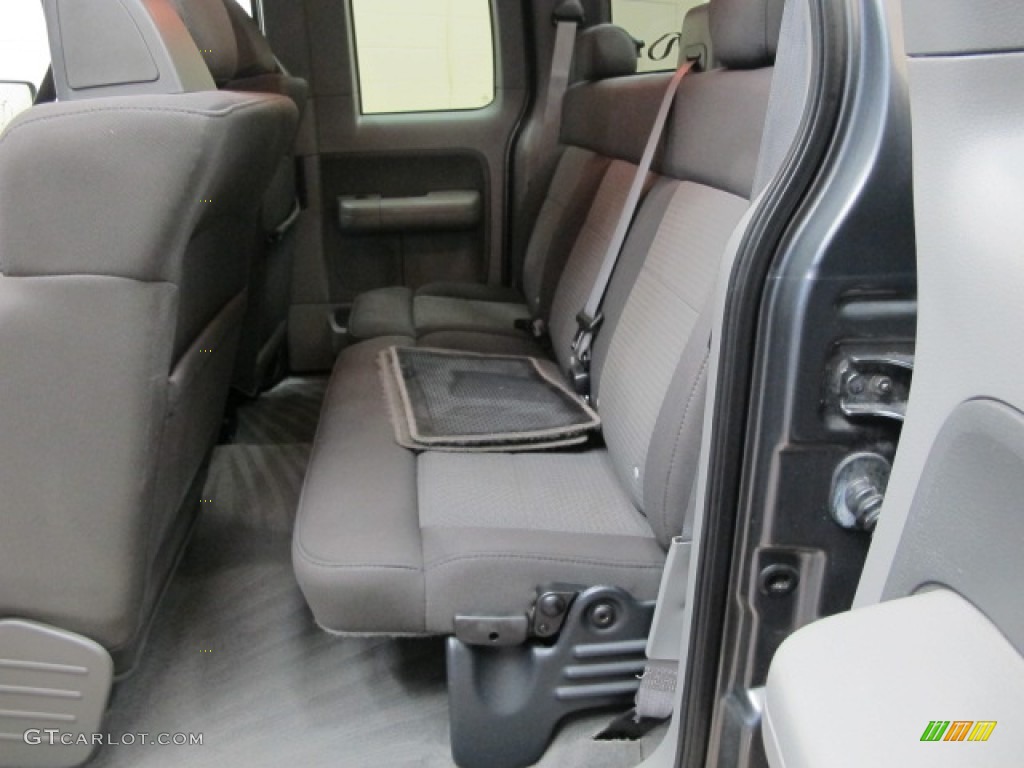 2004 F150 XLT SuperCab - Dark Shadow Grey Metallic / Tan photo #20
