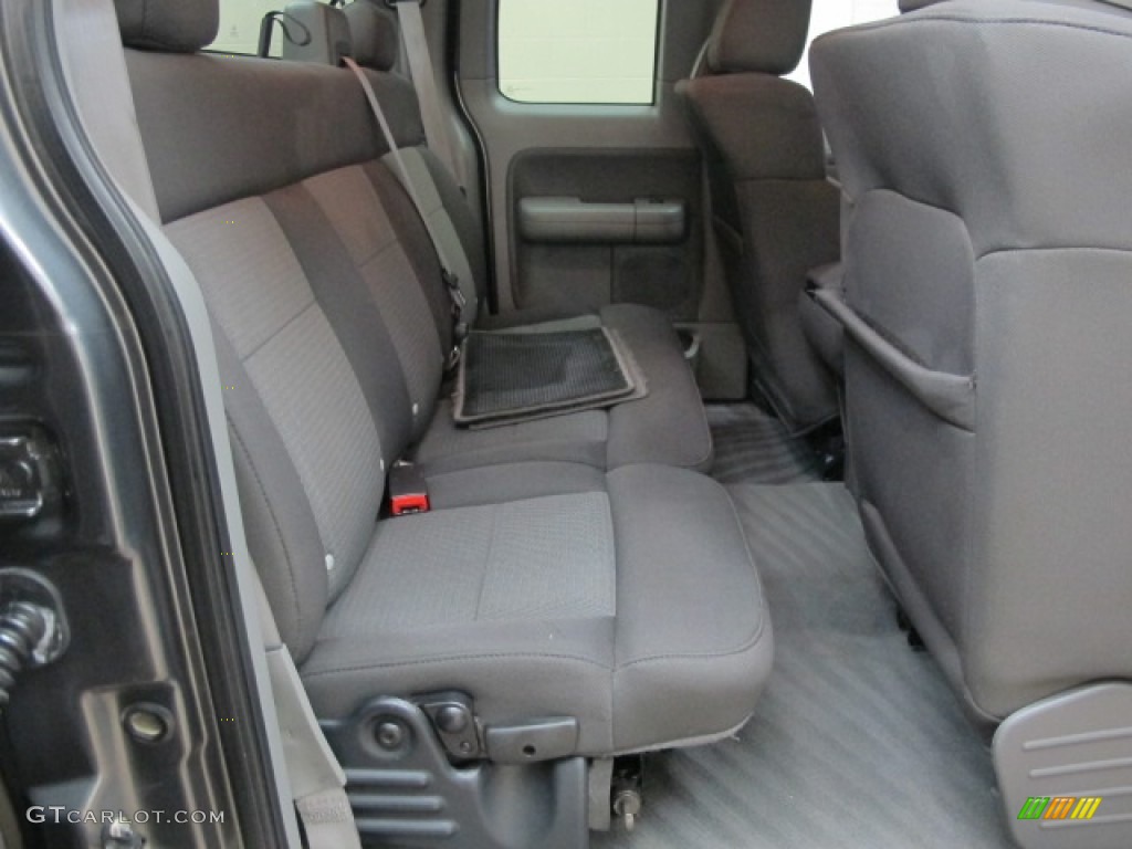 2004 F150 XLT SuperCab - Dark Shadow Grey Metallic / Tan photo #22