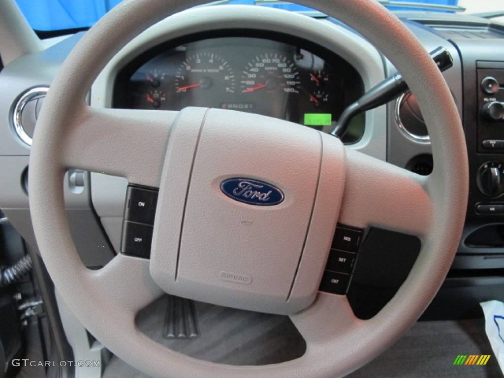 2004 F150 XLT SuperCab - Dark Shadow Grey Metallic / Tan photo #33