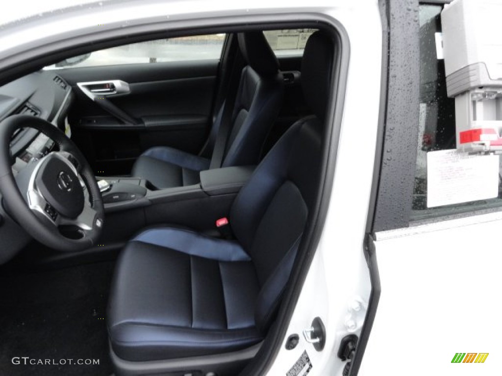 F Sport Ocean Blue Nuluxe Interior 2012 Lexus CT F Sport Special Edition Hybrid Photo #58352572