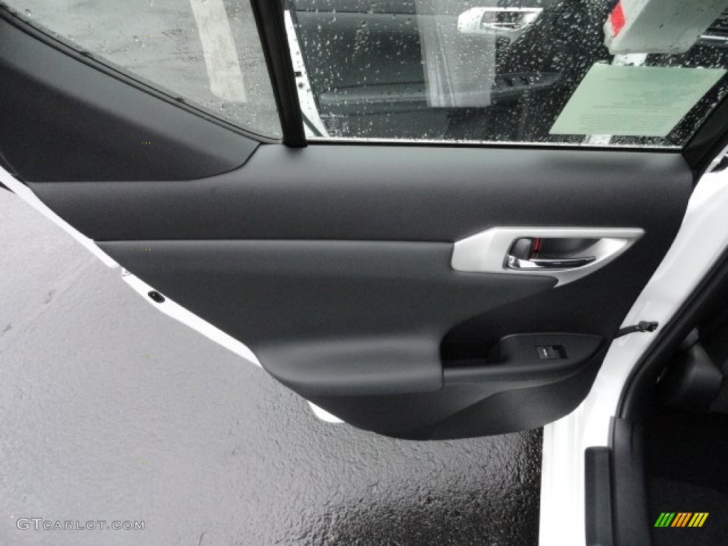 2012 Lexus CT F Sport Special Edition Hybrid F Sport Ocean Blue Nuluxe Door Panel Photo #58352596