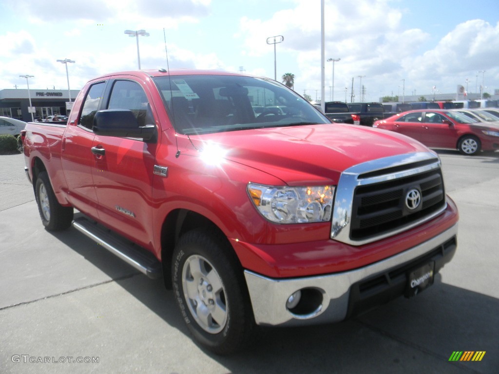 2011 Tundra TRD Double Cab - Radiant Red / Sand Beige photo #3