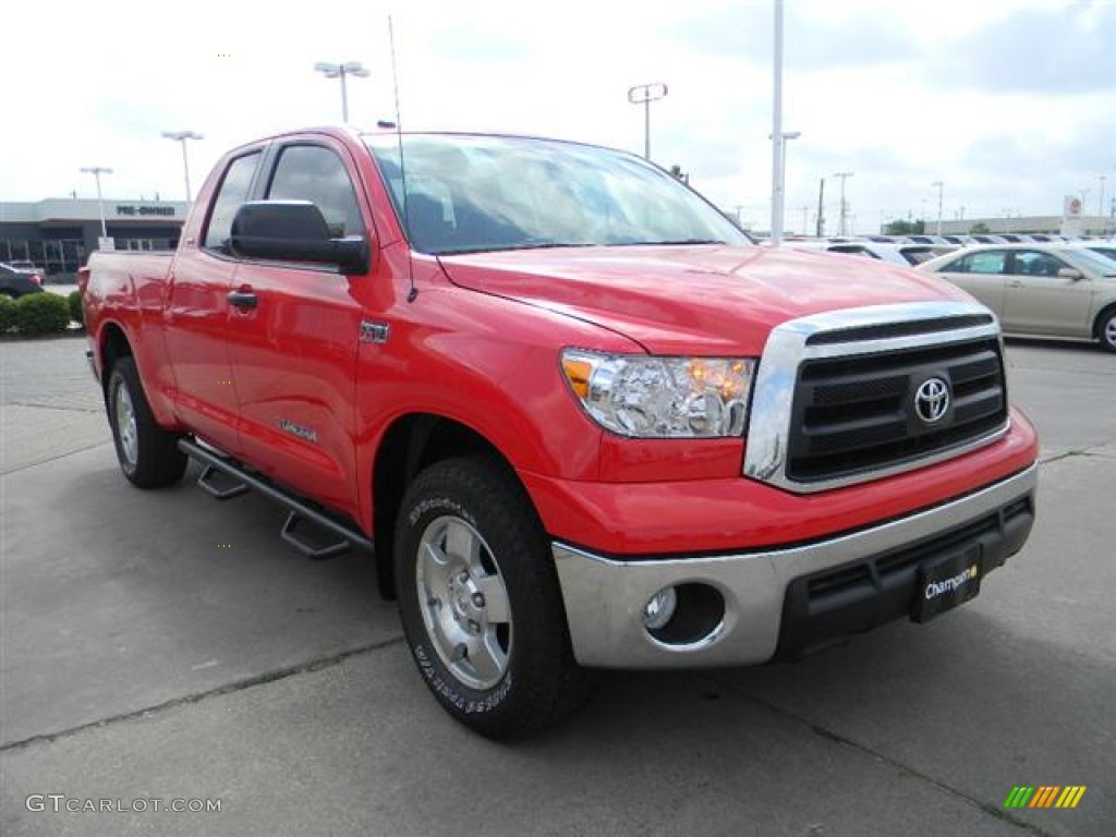 2011 Tundra TRD Double Cab - Radiant Red / Sand Beige photo #3