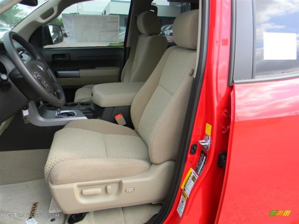 2011 Tundra TRD Double Cab - Radiant Red / Sand Beige photo #8