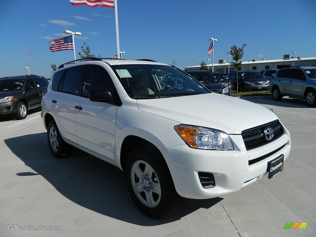 2011 RAV4 I4 - Super White / Sand Beige photo #3