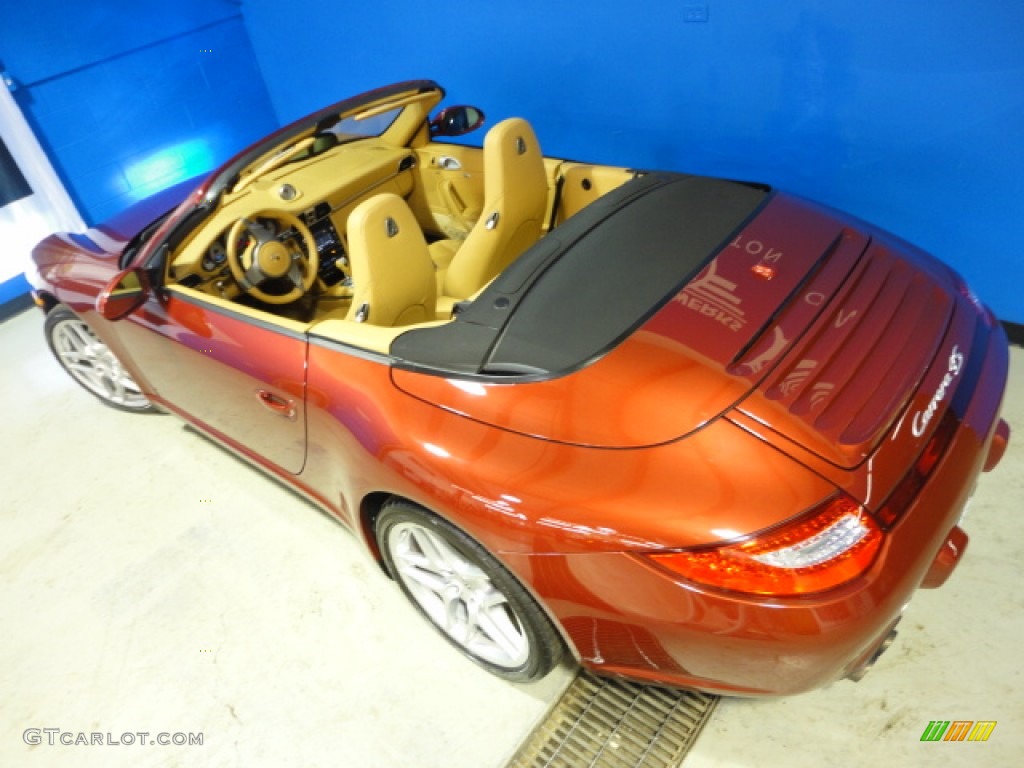 Ruby Red Metallic 2009 Porsche 911 Carrera 4S Cabriolet Exterior Photo #58355048