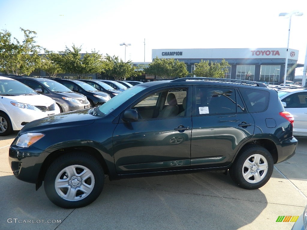 2011 RAV4 I4 - Black Forest Metallic / Sand Beige photo #6