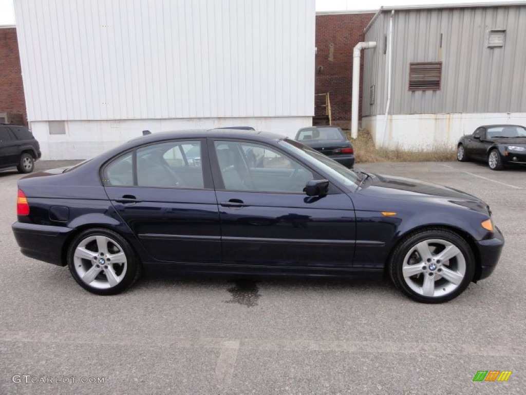 2004 3 Series 325i Sedan - Orient Blue Metallic / Grey photo #7