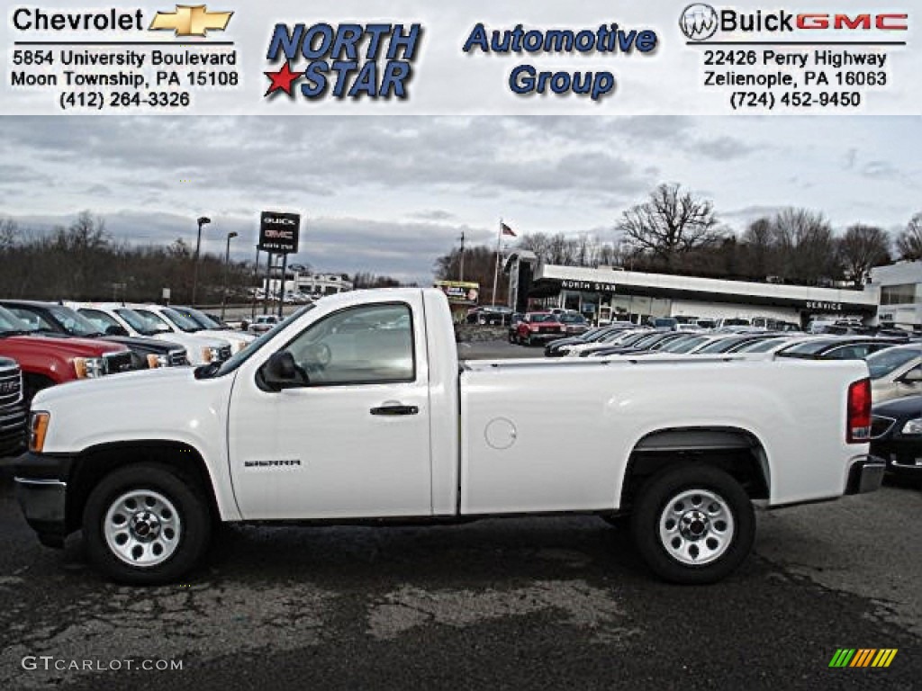 2012 Sierra 1500 Regular Cab - Summit White / Dark Titanium photo #1