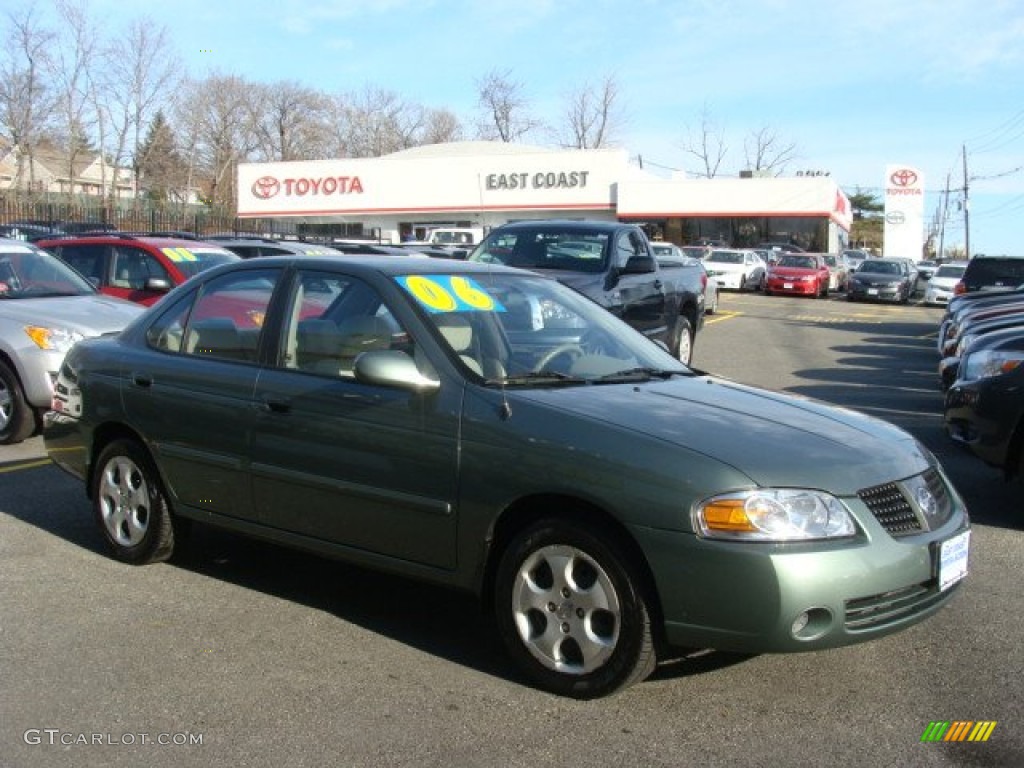 2006 Sentra 1.8 S - Jaded Metallic / Taupe Beige photo #1