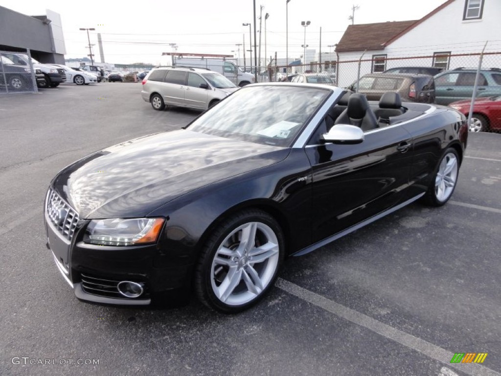 Phantom Black Pearl Effect 2011 Audi S5 3.0 TFSI quattro Cabriolet Exterior Photo #58358152