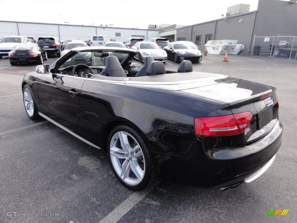 Phantom Black Pearl Effect 2011 Audi S5 3.0 TFSI quattro Cabriolet Exterior Photo #58358249
