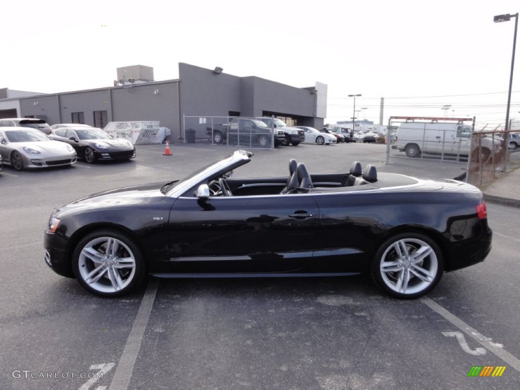 Phantom Black Pearl Effect 2011 Audi S5 3.0 TFSI quattro Cabriolet Exterior Photo #58358255