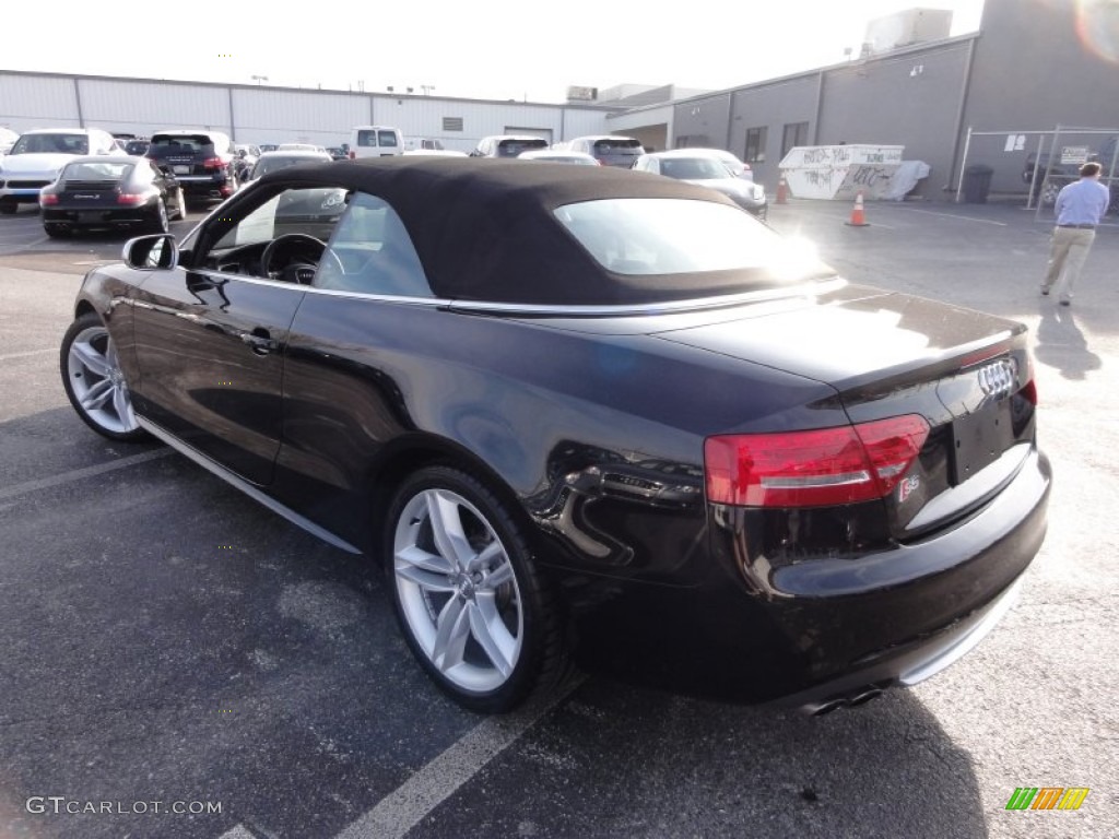 Phantom Black Pearl Effect 2011 Audi S5 3.0 TFSI quattro Cabriolet Exterior Photo #58358592
