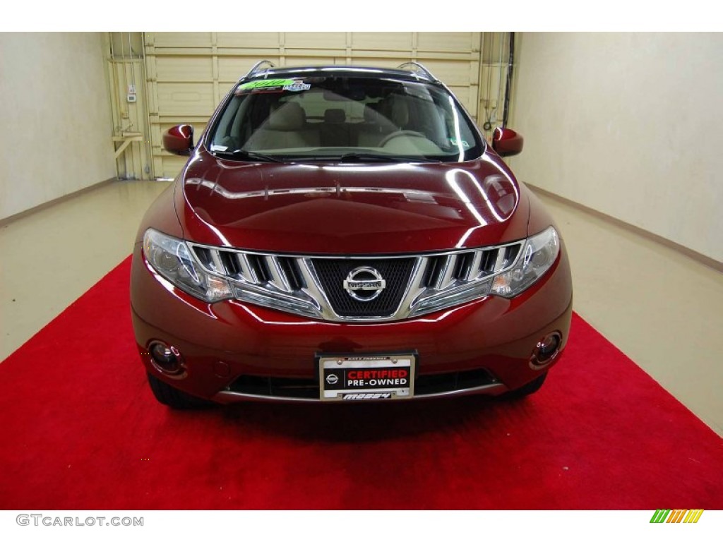 2010 Murano LE - Merlot Red Metallic / Beige photo #2