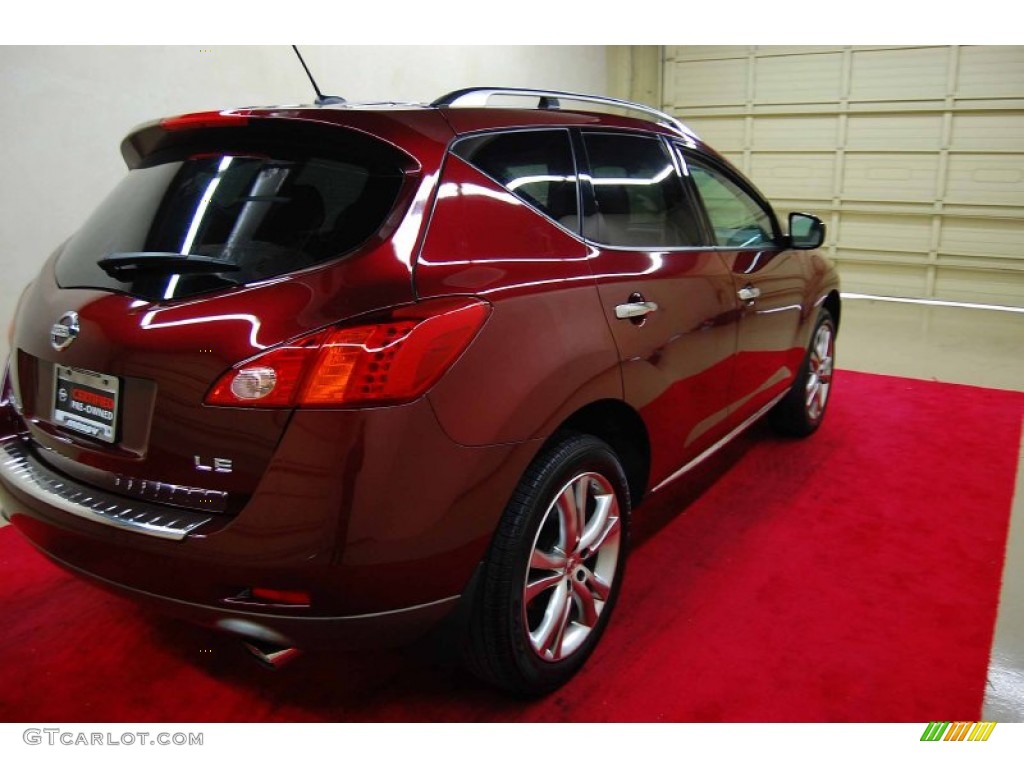 2010 Murano LE - Merlot Red Metallic / Beige photo #6