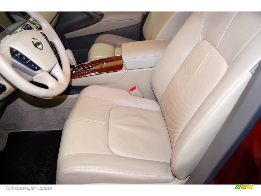 2010 Murano LE - Merlot Red Metallic / Beige photo #10