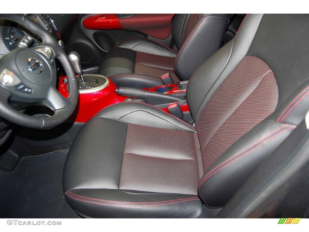 Black/Red w/Red Trim Interior 2011 Nissan Juke SL Photo #58360269