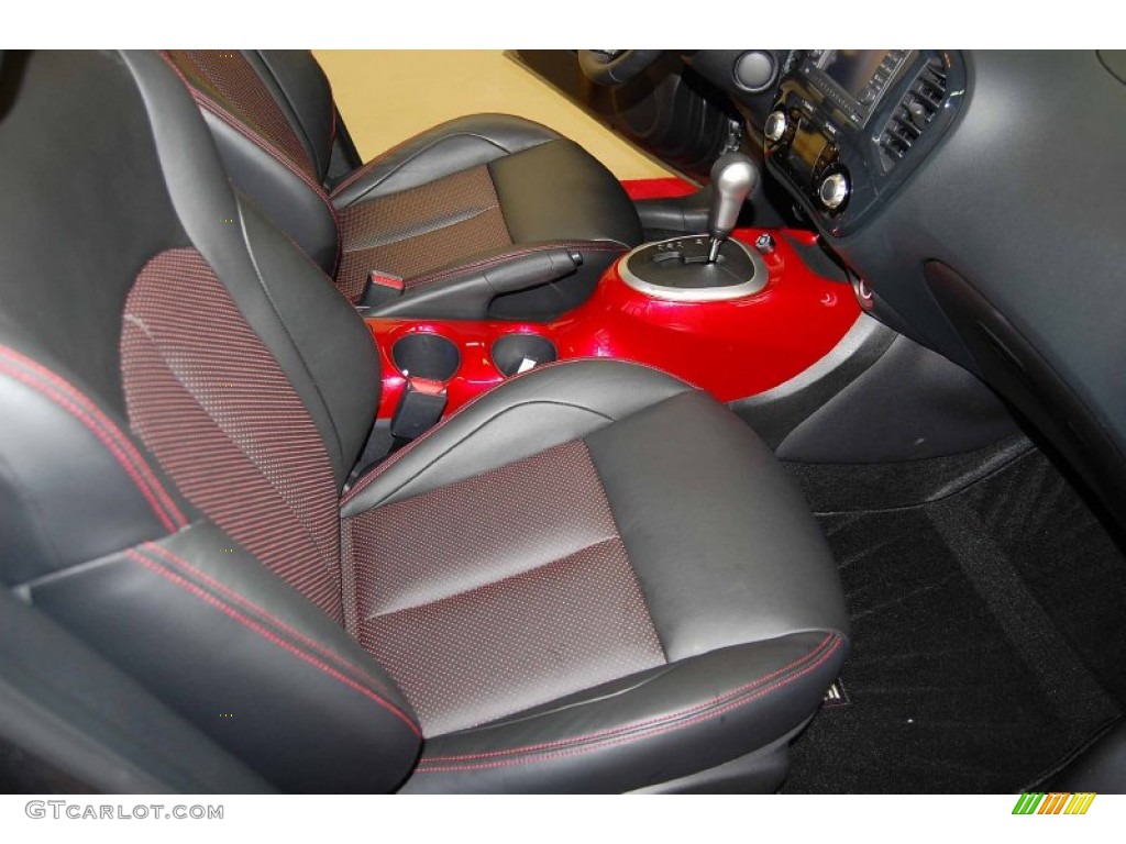 Black/Red w/Red Trim Interior 2011 Nissan Juke SL Photo #58360353