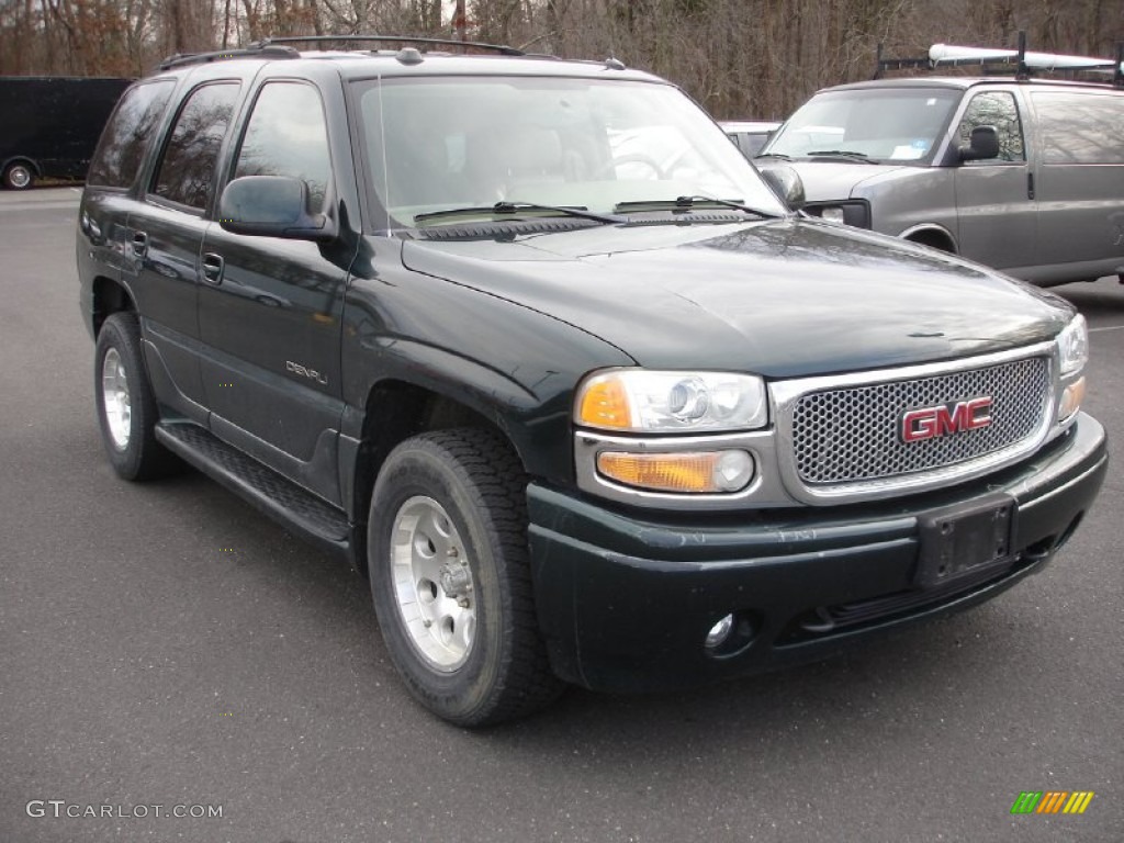 2004 Yukon Denali AWD - Polo Green Metallic / Sandstone photo #3