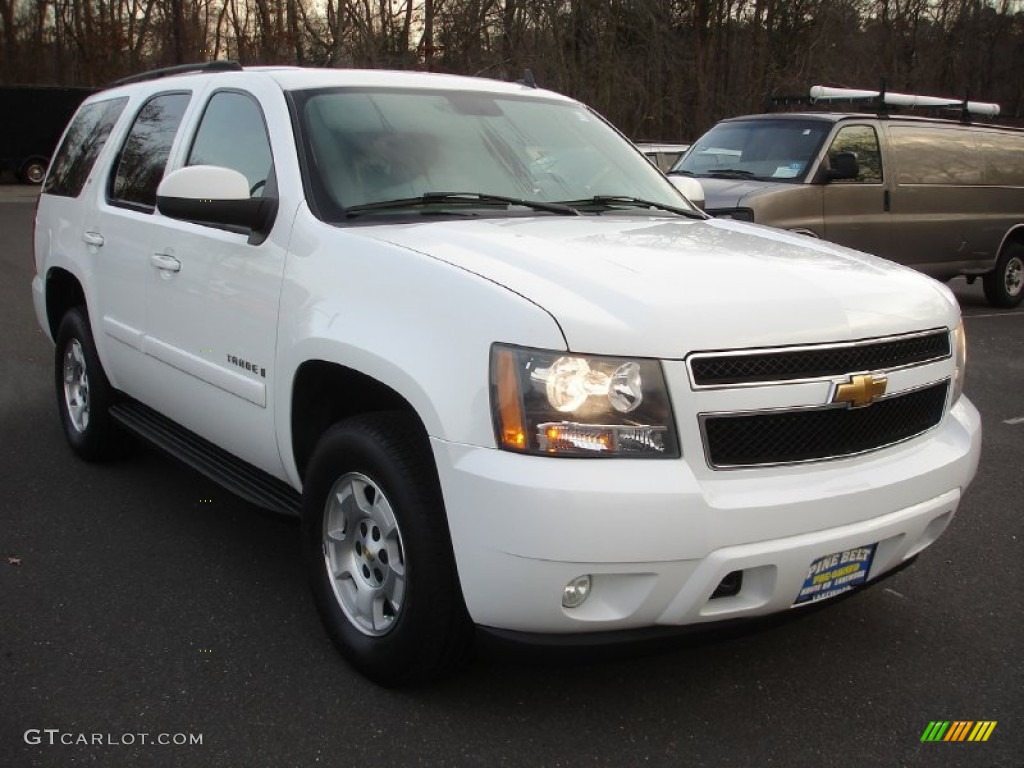 2007 Tahoe LT 4x4 - Summit White / Dark Titanium/Light Titanium photo #3