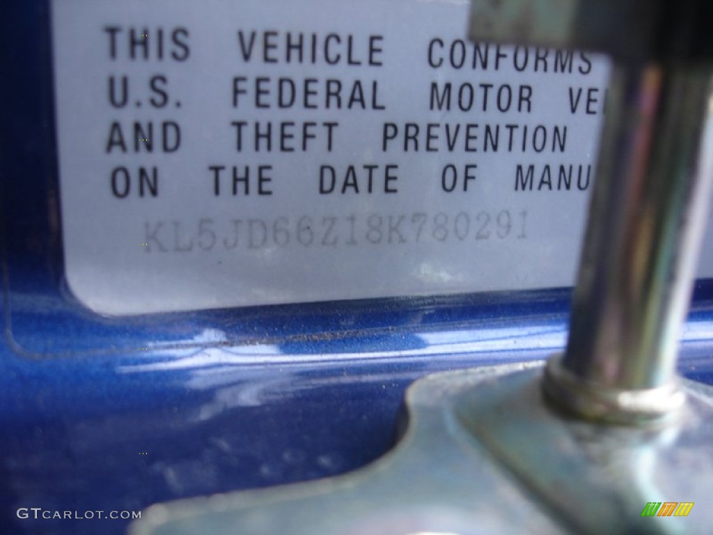 2008 Reno  - Cobalt Blue Metallic / Grey photo #15