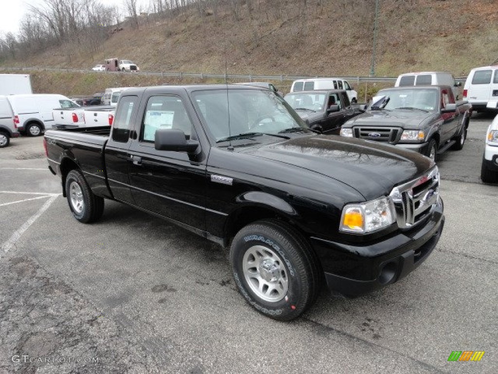 Black 2011 Ford Ranger XLT SuperCab 4x4 Exterior Photo #58362378