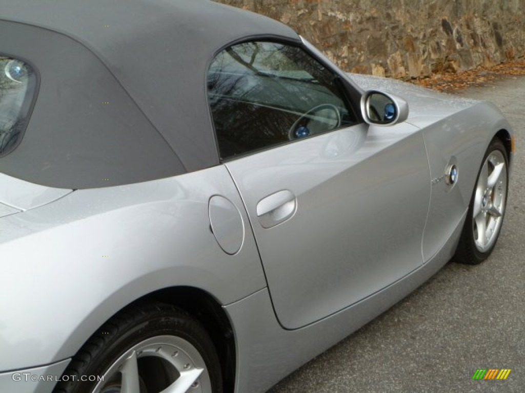 2008 Z4 3.0si Roadster - Titanium Silver Metallic / Black photo #13