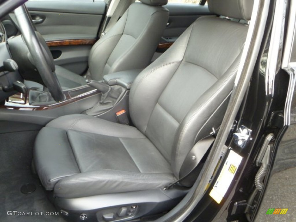 Black Interior 2008 BMW 3 Series 335i Sedan Photo #58364095