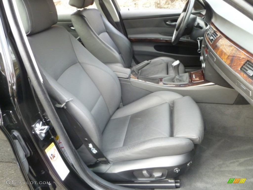 Black Interior 2008 BMW 3 Series 335i Sedan Photo #58364098