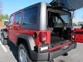 2012 Flame Red Jeep Wrangler Unlimited Sport S 4x4  photo #9