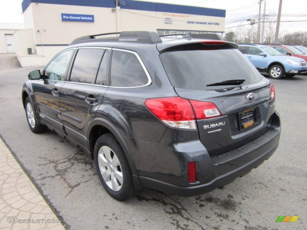2012 Outback 2.5i Limited - Graphite Gray Metallic / Off Black photo #5