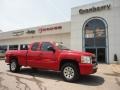 2008 Victory Red Chevrolet Silverado 1500 LT Extended Cab 4x4  photo #1