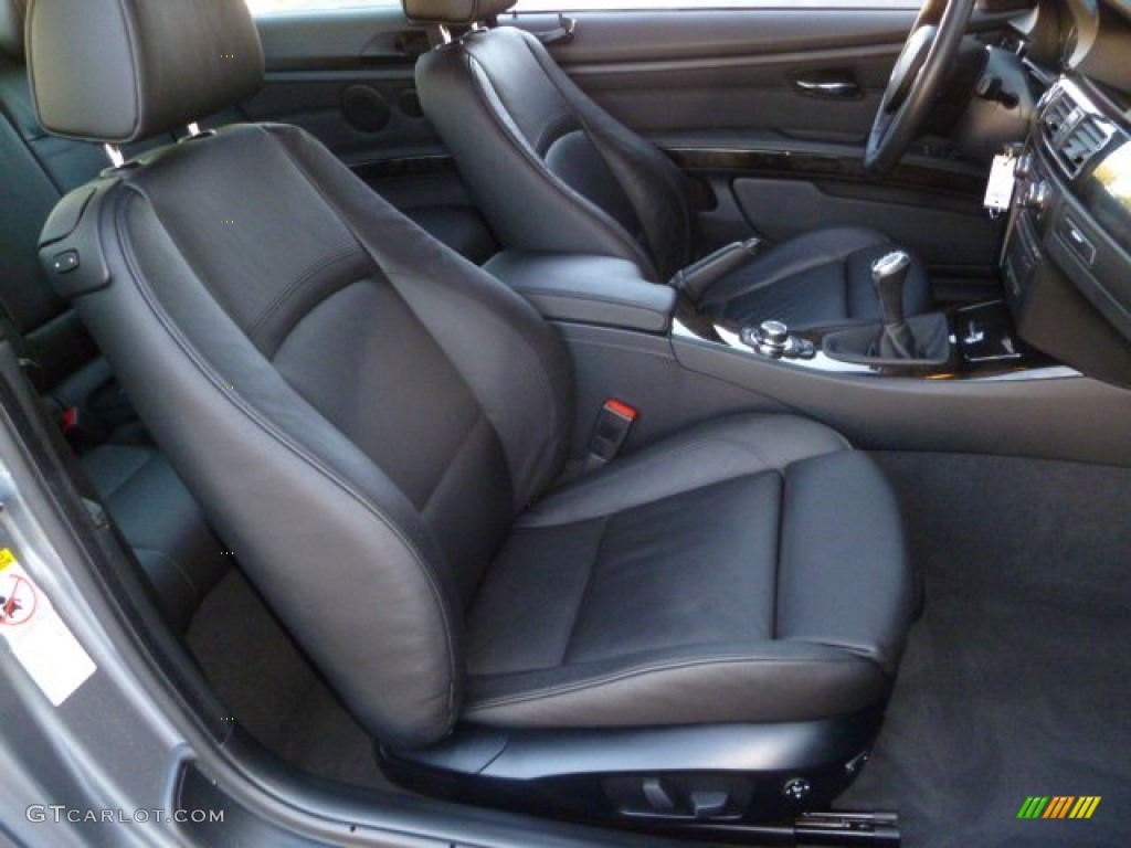 2009 3 Series 335i Coupe - Space Grey Metallic / Black photo #8