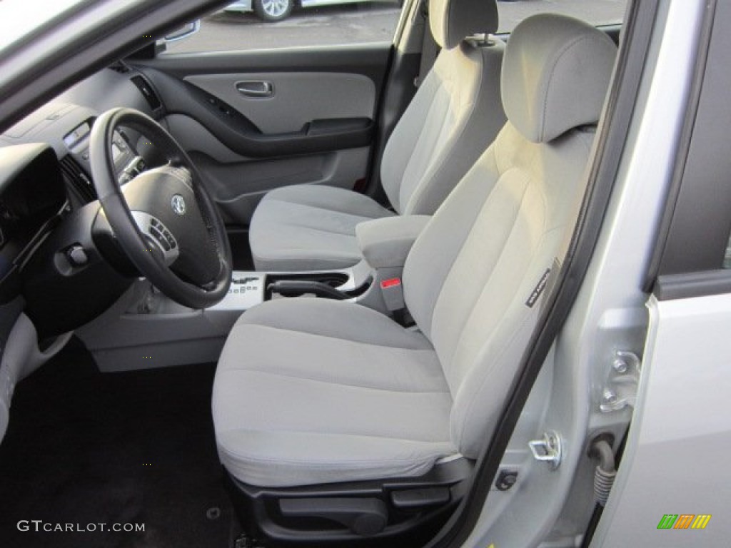 Gray Interior 2008 Hyundai Elantra SE Sedan Photo #58367409