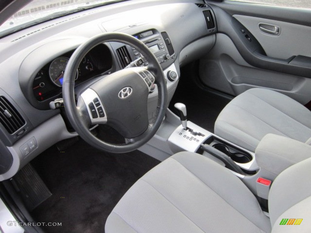 Gray Interior 2008 Hyundai Elantra SE Sedan Photo #58367416