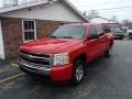 2010 Victory Red Chevrolet Silverado 1500 LS Crew Cab  photo #2