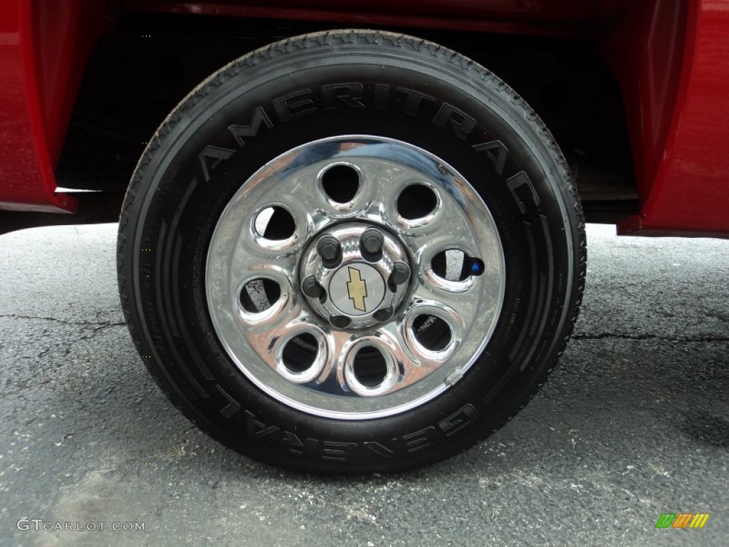 2010 Silverado 1500 LS Crew Cab - Victory Red / Dark Titanium photo #22