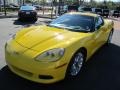 2008 Velocity Yellow Chevrolet Corvette Coupe  photo #1