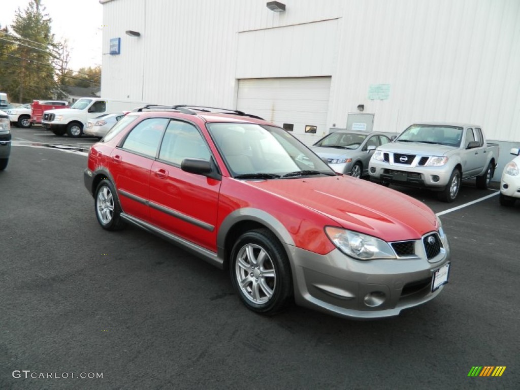 2006 Impreza Outback Sport Wagon - San Remo Red / Desert Beige photo #7