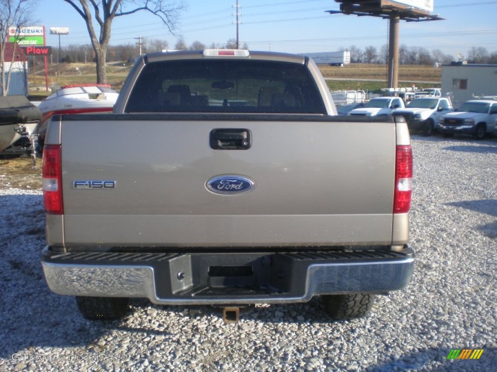 2004 F150 Lariat SuperCrew 4x4 - Arizona Beige Metallic / Tan photo #3