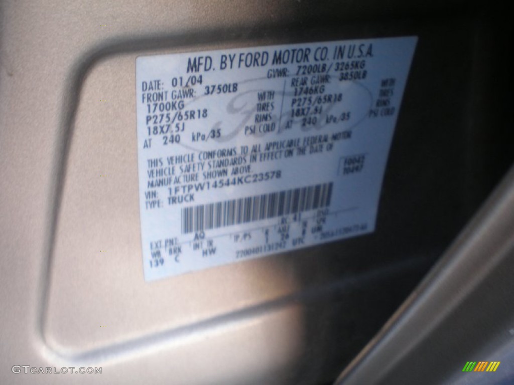 2004 F150 Lariat SuperCrew 4x4 - Arizona Beige Metallic / Tan photo #12