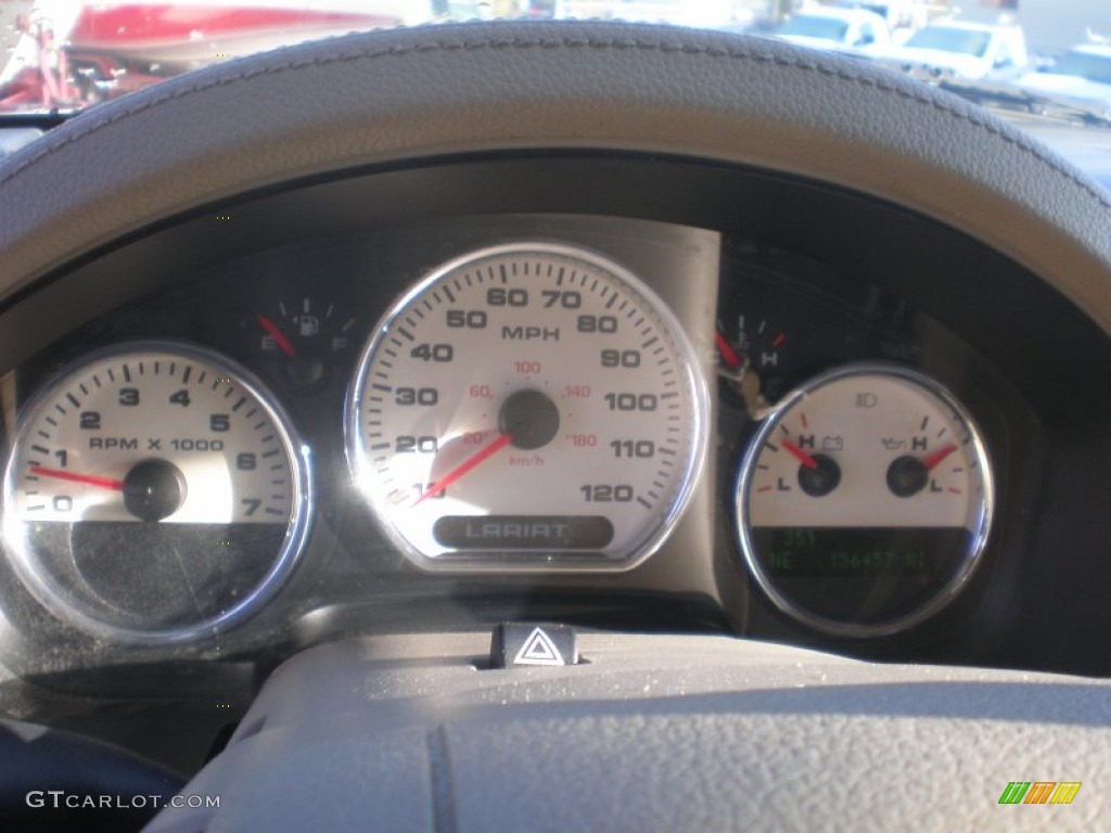 2004 F150 Lariat SuperCrew 4x4 - Arizona Beige Metallic / Tan photo #27