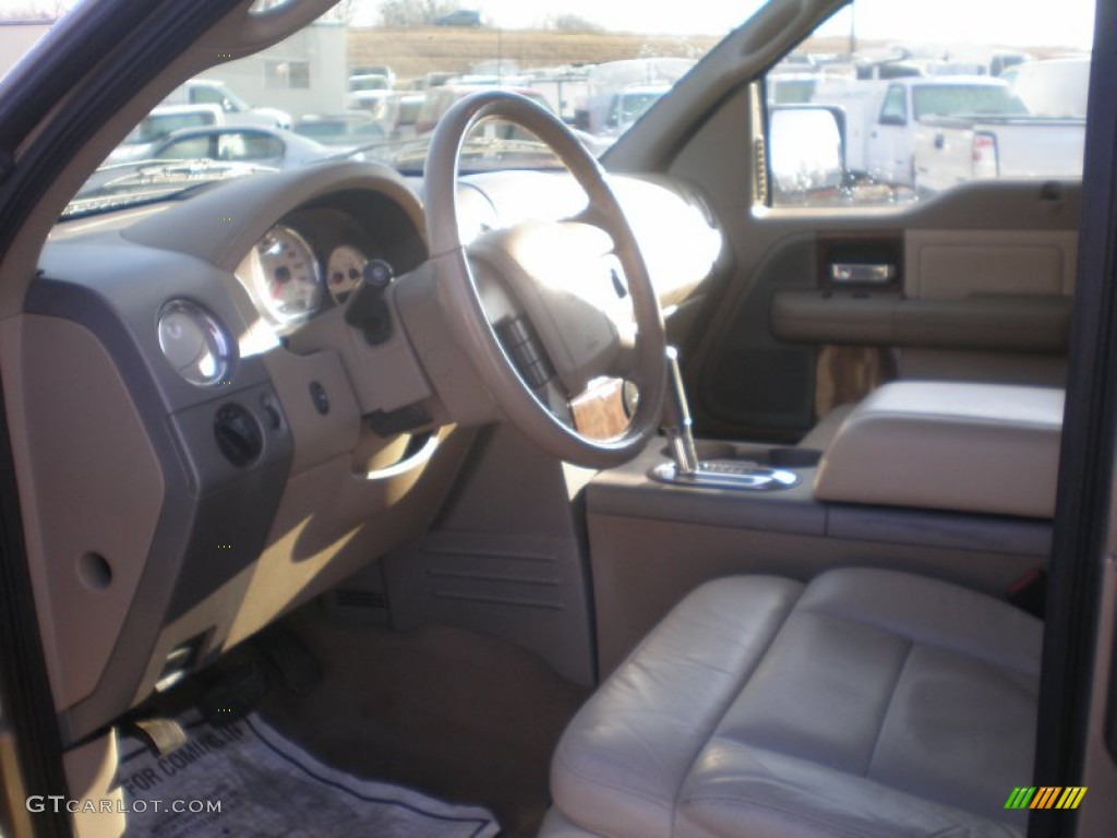 2004 F150 Lariat SuperCrew 4x4 - Arizona Beige Metallic / Tan photo #30